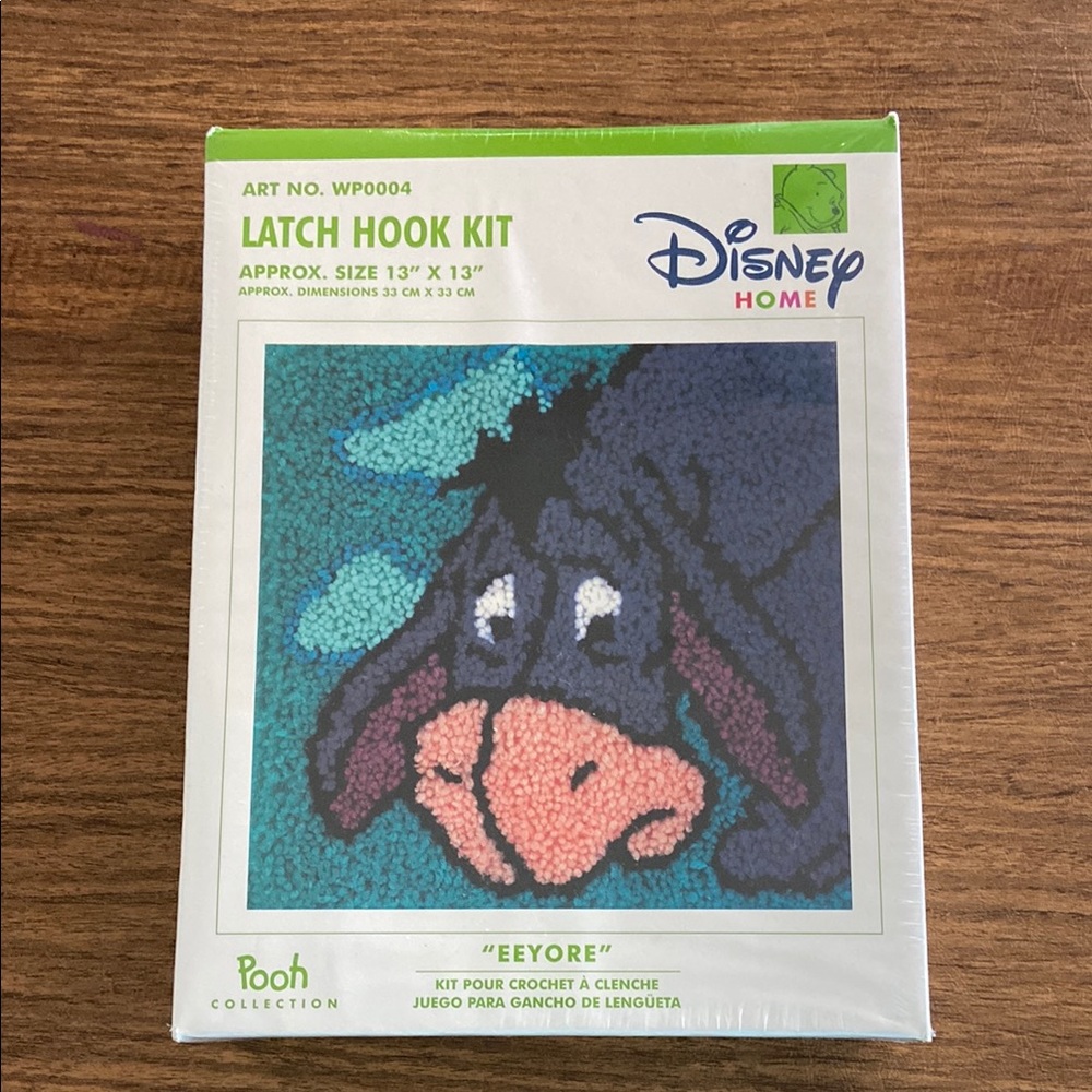 DISNEY HOME “EEYORE” LATCH HOOK KIT